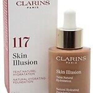 Clarins Skin Illusion Foundation – 117 Hazelnut (1 oz)